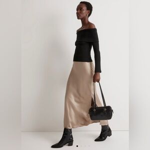 Madewell Women’s Satin Maxi Slip skirt
